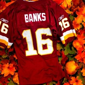 BANKS #16 REDSKINS JERSEY SIZE MEDIUM Please Read
